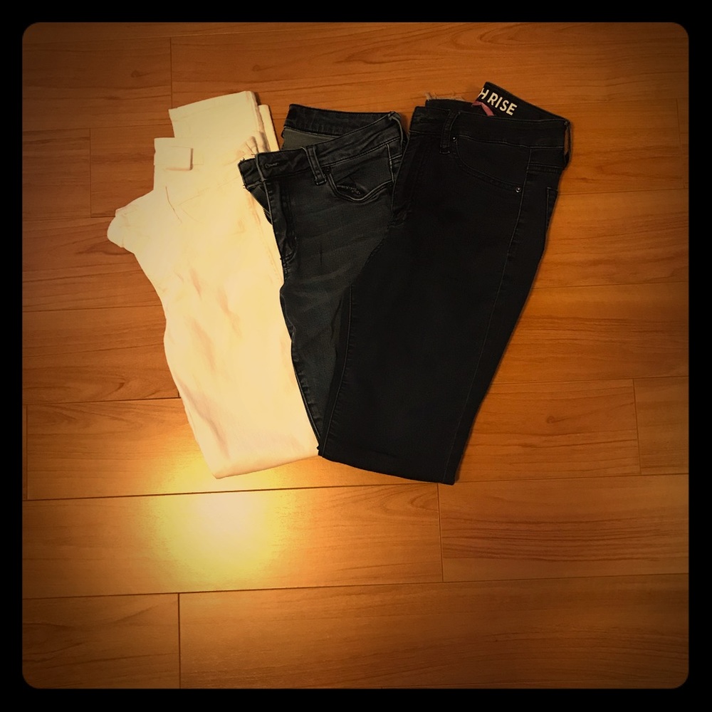 Skinny jeans, STS 26, WHITE H AND M 27, YMI SIZE 5